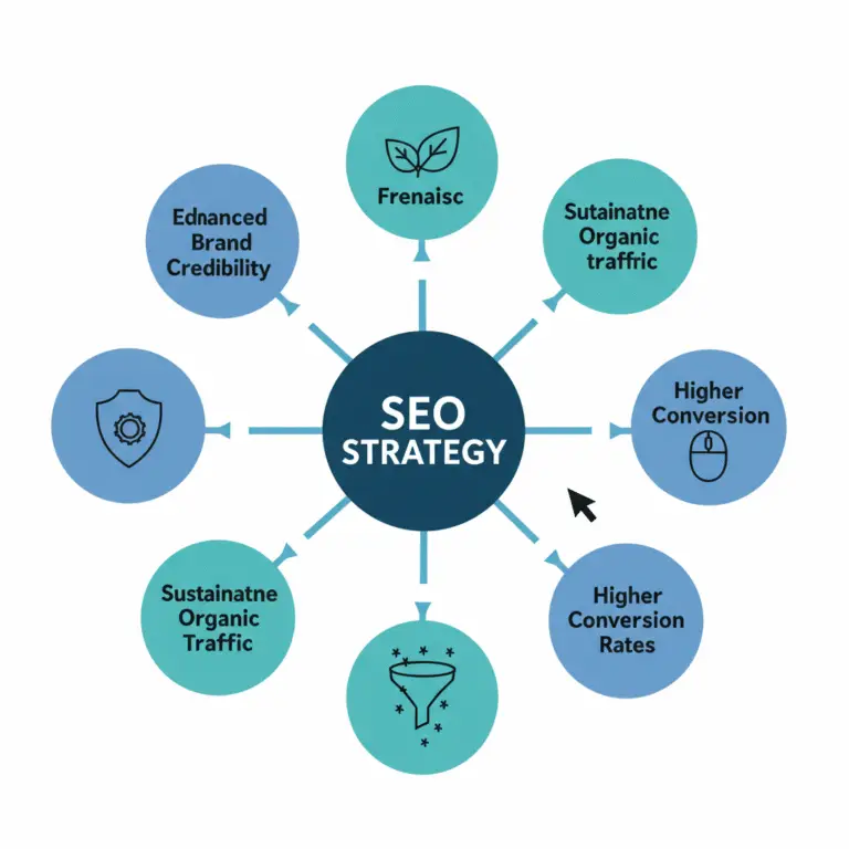 A Strategic representation of the advanced services of our search engine optimization company India.